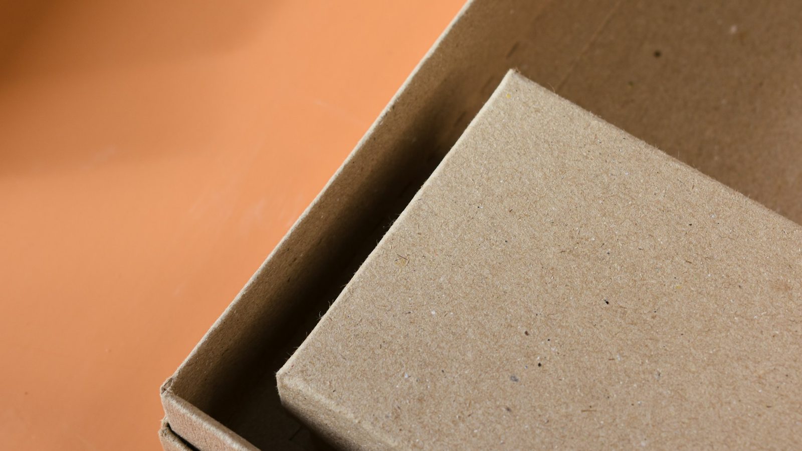 An open cardboard box on a table