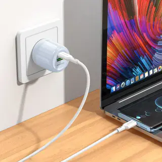 Borofone Ba94a Power Adapter, Type-C to Type-C