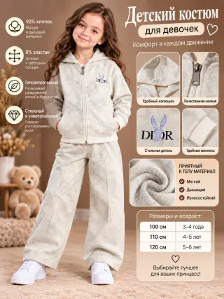 Qizlar uchun dvoyka 3-6 yosh