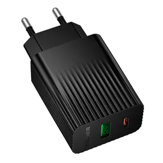 Borofone BAS74A wall charger, USB-C 20W + USB-A 18W, PD/QC, EU — photo 2