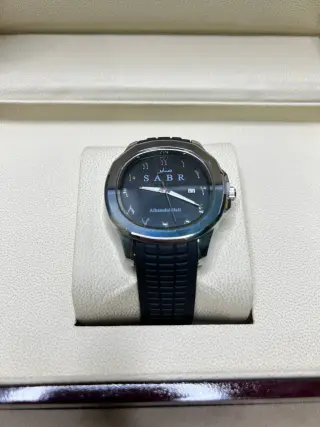 Men's wristwatch SABR, sports style, silicone watch strap, with gift box