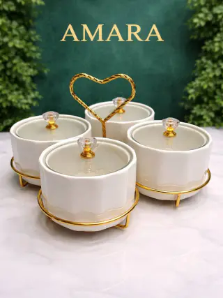 Menajnitsa with lid, candy dish, for Ramadan table