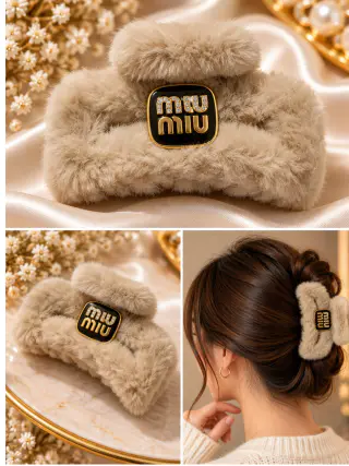 Beautiful MIU MIU hair clip that gives the hairstyle a special and stylish look — photo 2
