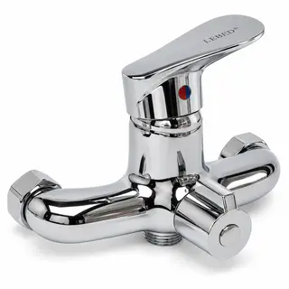 LEBED ZF-0308-35 Wall-Mounted Bath and Shower Mixer with Long Spout, Hand Shower and Hose — photo 3