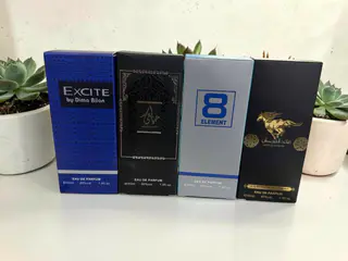Набор арабских духов Excite • Hayaati • 8 Element • Qaed Al Fursan (4 аромата) / Белый — фото 2