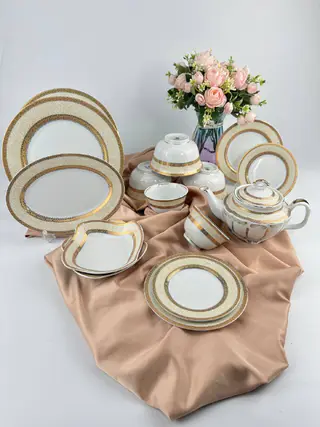 Porcelain tableware set, 60 pieces, for 12 people — photo 3