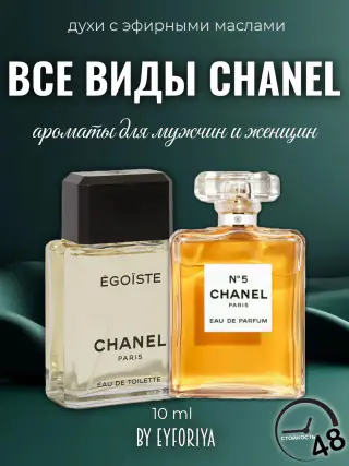 Perfume for men and women, with Chanel essential oils, in samples