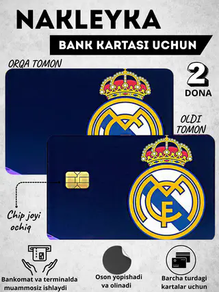 Card decor, bank card sticker, sticker for plastic bank card